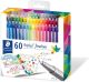 Staedtler Triplus Fineliner Brilliant Colours, 60 Cores, 334 C60