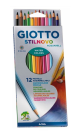 Estojo Lapis  Stilnovo Aquarela 12 Cores 255700sa